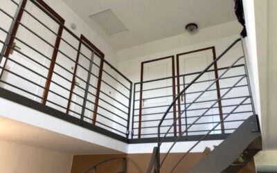 Escalier bois et métal