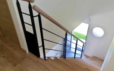 Escalier bois et métal