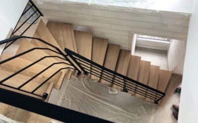 Escalier Limon central métallique