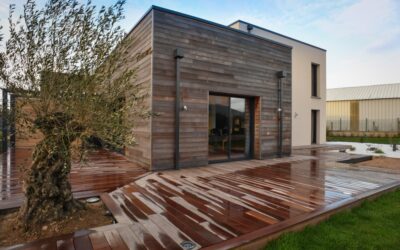 Terrasse bois IPE avec pergolas