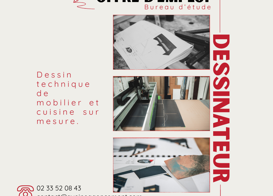 Offre d’emploi DESSINATEUR H/F